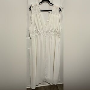 NWT! Heyson White Sleeveless Goddess Maxi Dress Sz 3XL Beach Sorority  Summer